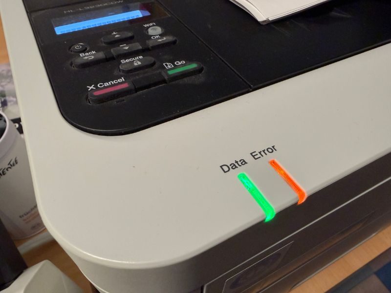12 von 12 - Januar 2026 - 1 von 12: Drucker error