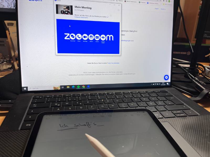12 von 12 Oktober 2023 - 11 von 12: Zoom Meeting