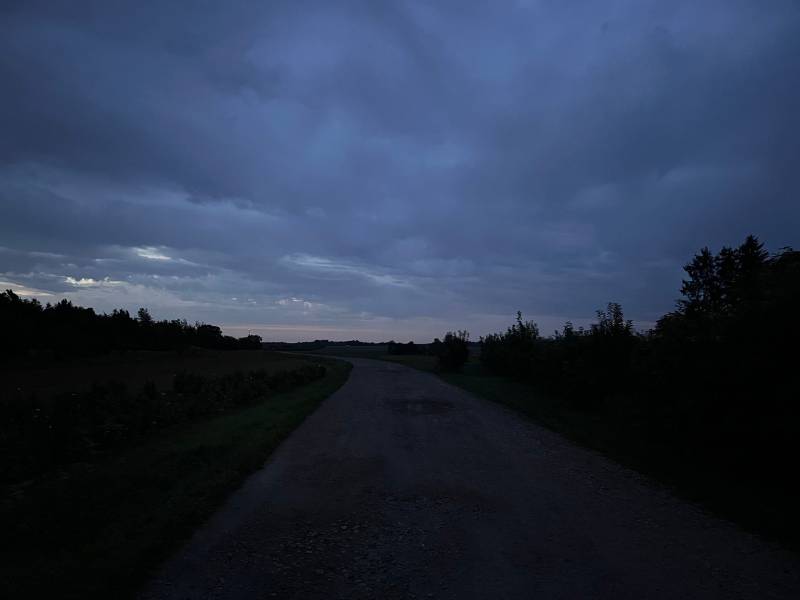 12 von 12 Oktober 2023 - 2 von 12: Morgengrauen - Weg