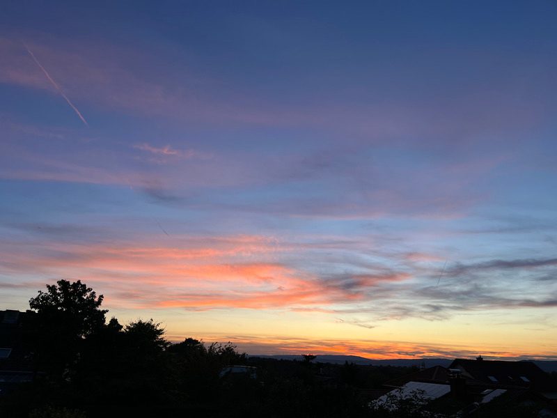 12 von 12 September 2022: Sonnenuntergang