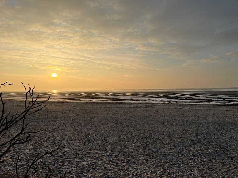 12 von 12 Dezember 2022: 4 von 12 - Wattenmeer im Sonnenaufgang