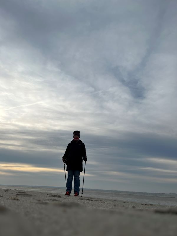 Reha Rückblick Föhr: Nordic Walking am Strand