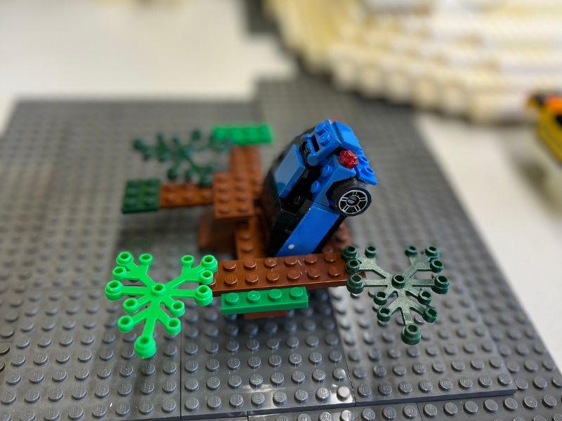 Peitschende Weide mit Auto - Harry Potter aus Lego