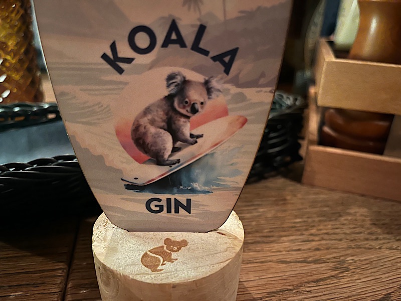 Koala Gin Schild