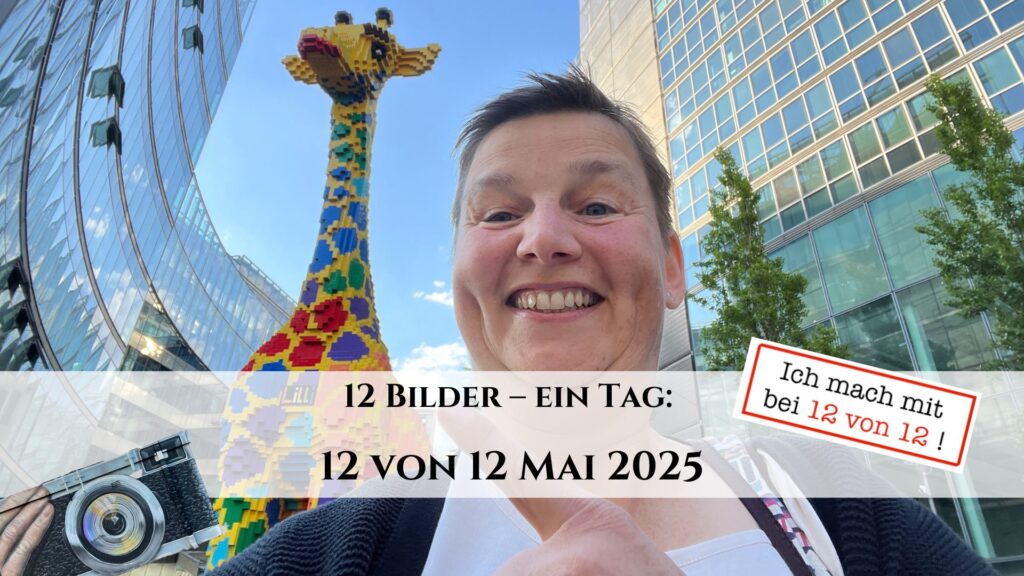 12 von 12 Mai 2025 - 12 Bilder 1 Tag - Titelbild - Danielle Berg mit Giraffe