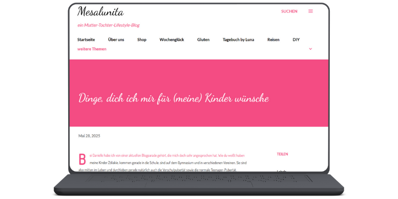 Titelbild - Blogartikel von Mesalunita