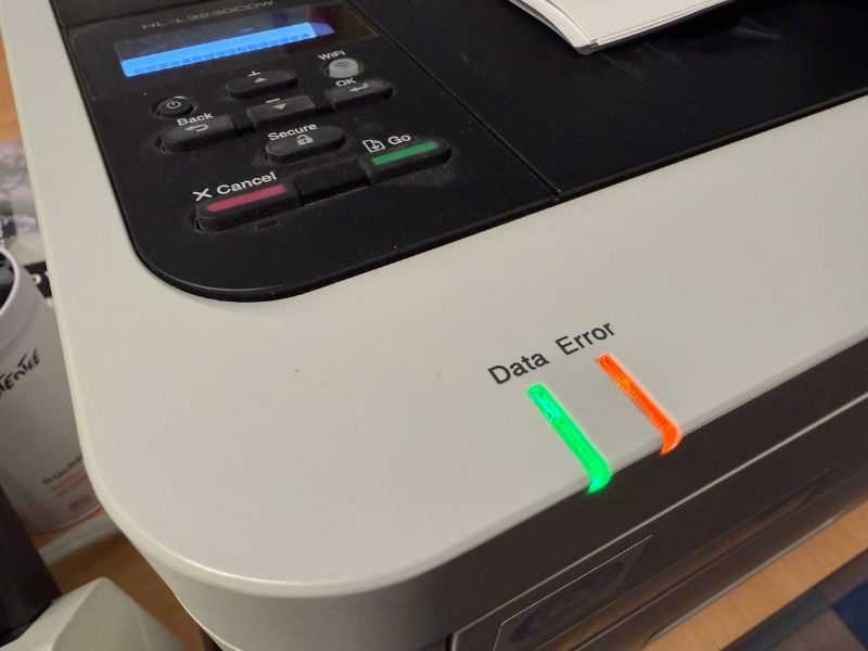 12 von 12 - Januar 2026 - 1 von 12: Drucker error