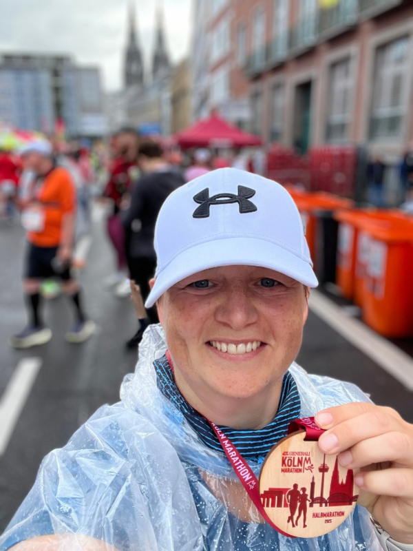 Danielle Berg beim Halbmarathon in Köln 2025