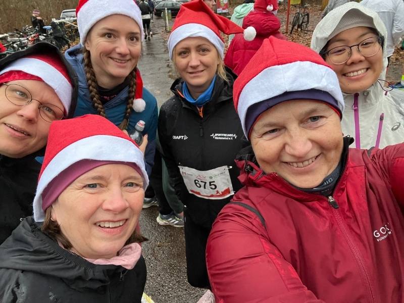 Nikolauslauf mit Läuferinnen der Laufgruppe vom Rückenwind Ingelheim