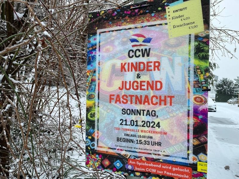 Plakat Kinder- und Jugendfastnacht 2024