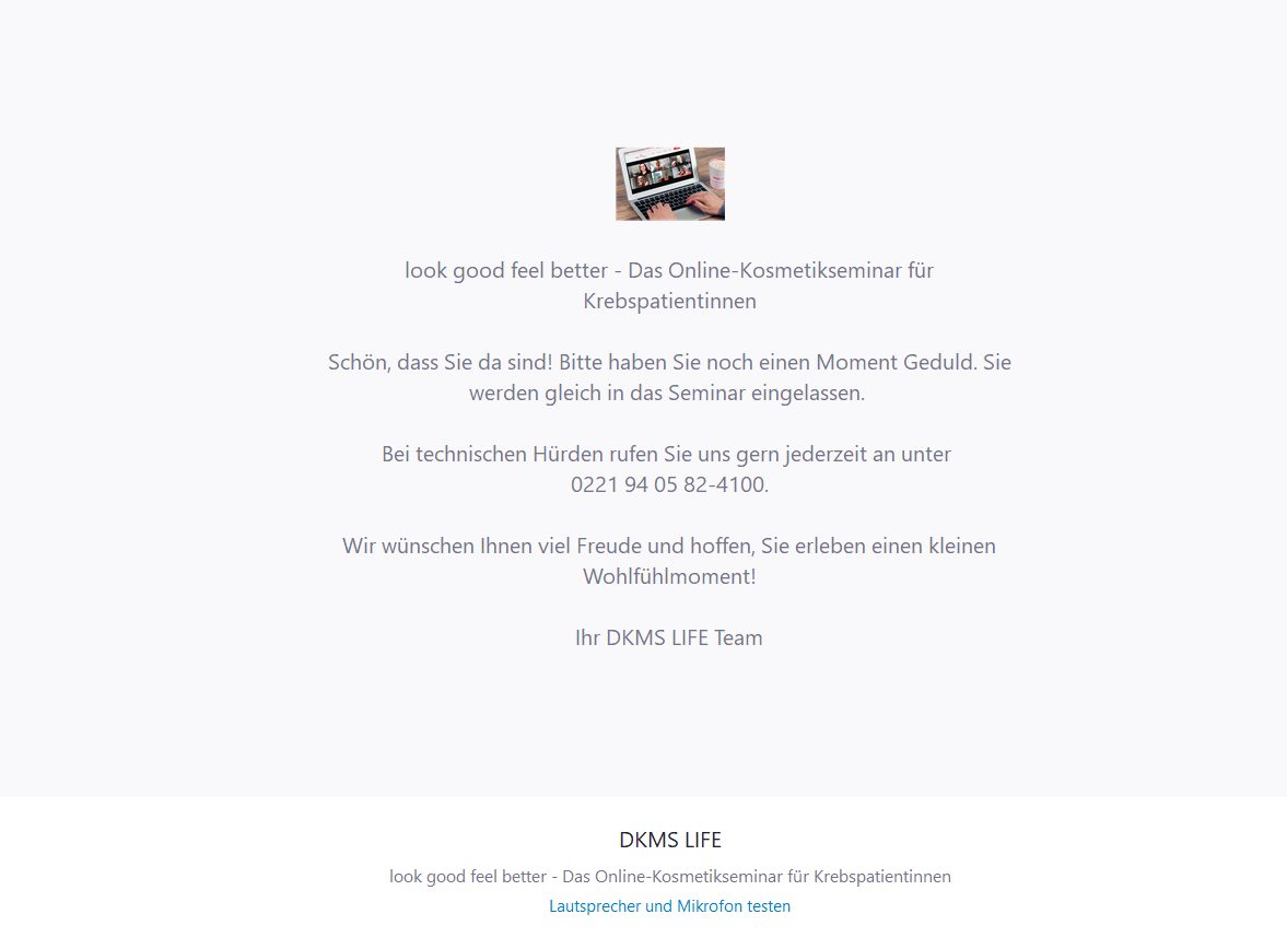 Wellness: Gleich geht's los