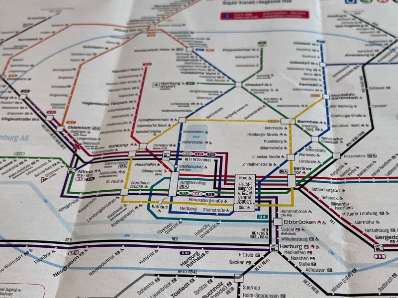 Kurztrip Hamburg mit Teenager U- und S-Bahnnetz