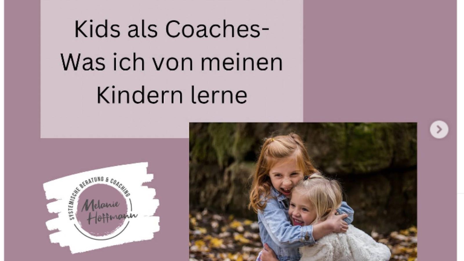 Melanie Hoffman - Kids als Coaches