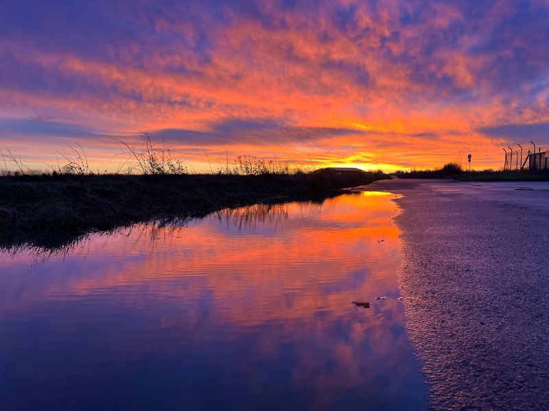 Monatsrückblick Januar 2023 - Spaziergang - Sonnenaufgang
