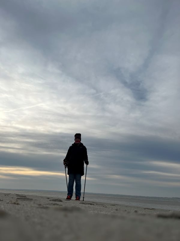 Reha Rückblick Föhr: Nordic Walking am Strand