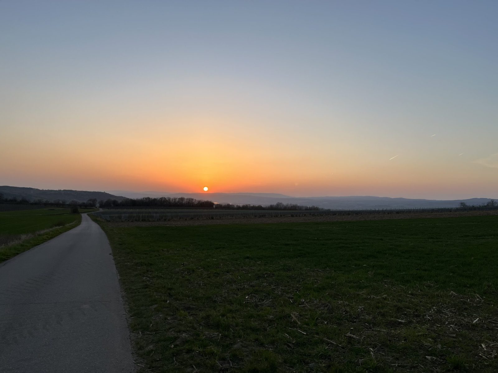 Wetter genießen: Rückweg über den Berg