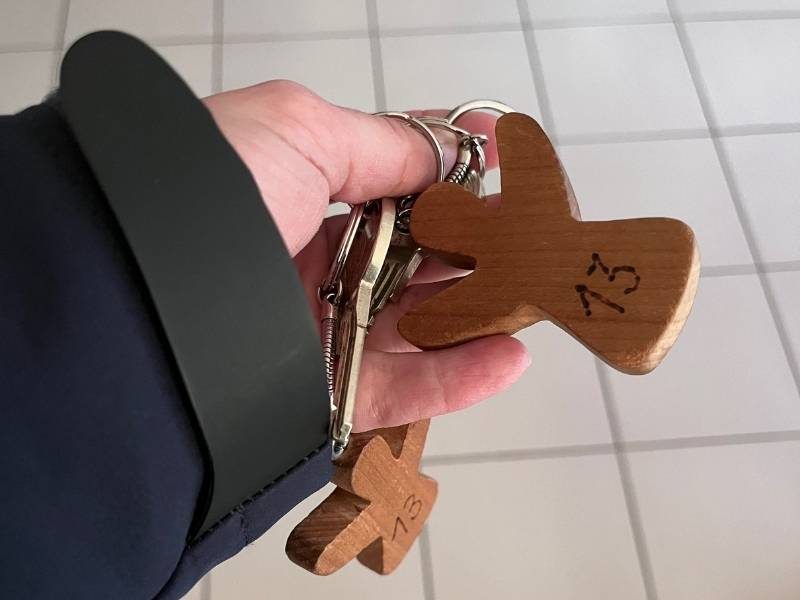 Schlüssel mit Engelnhänger