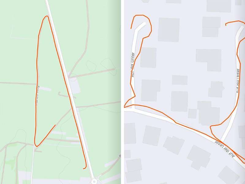 Zahlen 4 und 22 - mit Strava gemessen