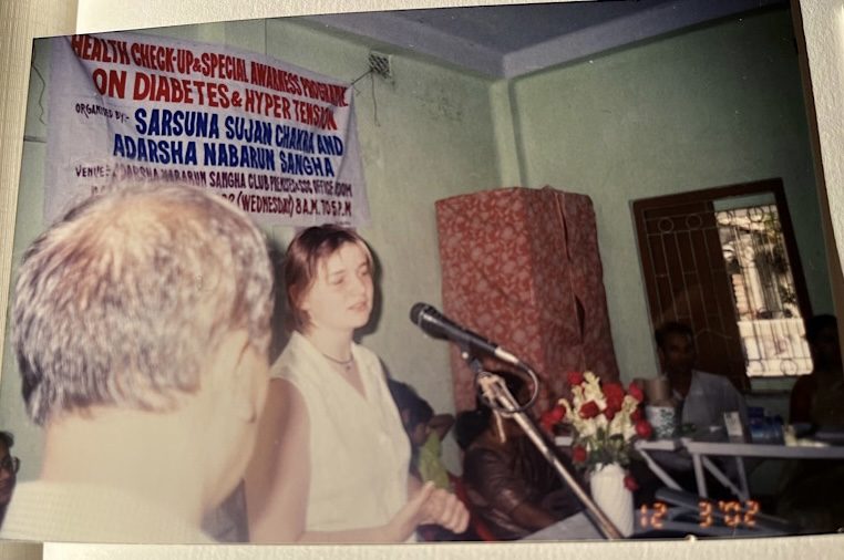 Danielle beim Medical Camp in Kalkutta